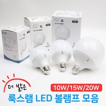더밝은 룩스램 LED 볼램프 볼전구 G80 G95 G120 10W 15W 20W 주백색, 룩스램 LED G80볼램프, 주광색(하얀빛)