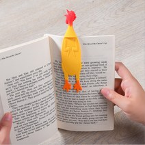 책이랑 꼬끼오 실리콘 책갈피 디자인 북마크
