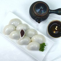 [나눔] 흰 바람떡 1kg+1kg 굳지않는떡 직접 끓여 만든 저당 통팥앙금 반달 송편떡, 1kg, 2봉