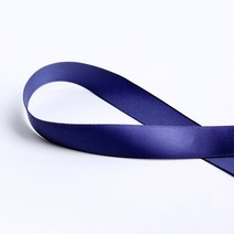 공단리본 주자리본 양면 1.5cm 선물포장, 마린블루