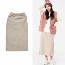 겨울 니트 롱스커트 고무줄치마 밴딩롱스커트