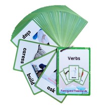 26종 760개 어린이 영어 플래시 카드 교육용 장난감 영어 유아 학습 카드, verbs