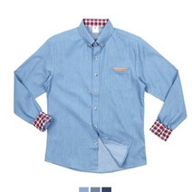 넘버나인 차이나카라 남자 청남방 셔츠