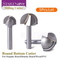 철근절단기 pvc 철판 케이블 전선 타일 파이프 Startnow 5PCS 지적 된 라우터 비트 유기 보드에 대 한 밀링, 01 5 PCS_06 8x12