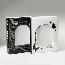 레트로 블랙 3 인치 폴라로이드 사진 앨범 스타 쫓는 소녀 아이돌 앨범 small card storage book kpop photocard 바인더 사진 홀더, 1