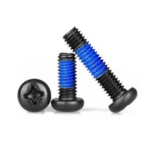 M6 블랙 나이록 둥근머리 십자 볼트 크로스 라운드 헤드 풀림 방지 아연 도금 잠금 볼트, M6X35 (5pcs), 1개