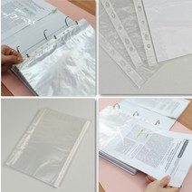 바인더파일속지 파일 바인더비닐 A4 클리어화일 메뉴판 속지 내지 리필 100매