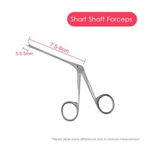 귀파개 귀후비개 귀지 청소 귀청소기 귀 기 펜치 endoscope earwax remover hartman micro alligator crocodile forceps 코, 04 1x Short Forceps