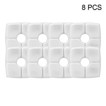 고양이정수기필터 애완견용 둥근 분수 디스펜서 교체용 활성 탄소 필터 고양이 물 식수용 꽃, 08 Square 8 pieces