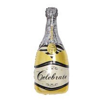옐로우 샴페인병 은박풍선 생일파티 축하 프로포즈 돌잔치 이벤트 유치원 종이가랜드 꾸미기 실내디자인 인테리어 데코 파티용품 장식 가게 매장
