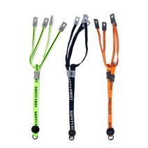 안전모 패션턱끈 5개 묶음, 형광