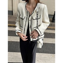봄 가을 여성 트위드 재킷 긴팔 간절기 핑크 강민경 서하얀 ootd 컨템포러리 하객 코디 결혼식 직장인 런던플랏 노카라