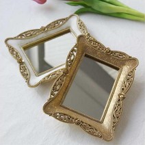 액세서리 수납 빈티지트레이 사각거울 보석함 진열대