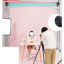 크로마키 프레임 거치대 선반 천거치대 배경보드판, 전동 4축 3m (천x)