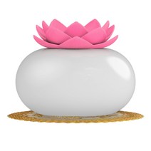 GHSHOP 1000ml usb 아로마 에센셜 오일 디퓨저 초음파 아로마 테라피 가습기 자동차 홈 오피스 용 쿨 미스트 뮤트 향수, 분홍색과 흰색, 100 × 80mm, 세라믹