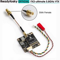 복합판넬 인테리어루바 FPV FX2-ultimate 5.8GHz VTX 지원 OSD 구성 업그레이드 된 장거리 버전 RC Quadcop, 01 SMA-Female