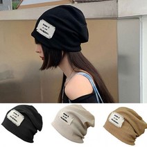 남여공용 해짐 데일리 독특한 라벨 면 비니 포인트