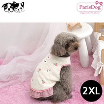 패리스독 튤립 후리스원피스(화이트)(2XL)(강아지 옷)/BK, 단품, 상세페이지 참조