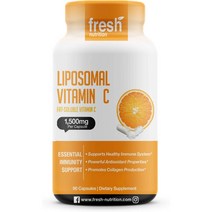 프레쉬 뉴트리션 리포조말 비타민 C 1500mg 90캡슐, 1통