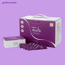 메디핏 퍼플90포(45일분)굿뉴스쇼핑 차전자피(인도산85%)치커리 다시마 강황 귀리등 혼합유산균19종 식이섬유, 90포, 900