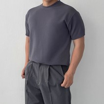 남자 머슬핏 반팔 링클 프리 반팔 기능성 반팔