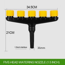 농업용스프링쿨러 농사용 미니 대형 자동 동력 고압 스프링쿨러 농장 야채 관개 스프레이 조정 가능한 노즐 수단 농업 노즐 집 정원 잔디 물 스프링클러 분무기, c2