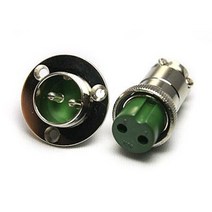 항공잭 20MM 날개타입 K-20-2핀 플러그 국내생산 원형커넥터 써큘러커넥터, 02_판넬