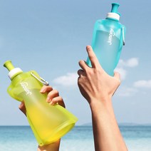 실리만 실리콘 물주머니 파우치 물병 세트 550ml x 2P