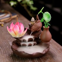 고급 세라믹 콘 수지 실내 백단 알로에 품 홈 오피스향로, 6-20pcs 향으로