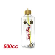 RC 연료 탱크 투명 플라스틱 병 26036050070010001500 MLCC 가스 및 니트로 비행기 모델 용 CNC 알루미늄 합금, 500cc