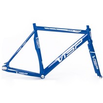 픽시프레임 픽시 자전거 프레임 로드 VISP TRX790 고정 기어 알루미늄 합금 단일 속도 Fixie 자전거 프레임, 02 파란_05 56cm