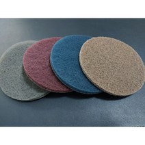3M 원형 벨크로수세미/ 5인치 환/ 부직포수세미/ 후킷 DISC/ 찍찍이수세미, 청색(240방), 1개, 1개