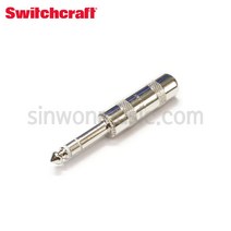 Switchcraft 297 니켈접점 납땜용 6.3mm(TRS) 커넥터