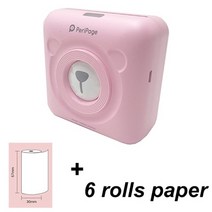 휴대용 프린터 라벨 peripage mini 포토 블루투스 모바일 포켓 열전사 기록 스티커 hangul for smart phone, 푸른