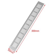 인라인 덕트 환풍기 알루미늄 합금 캐비닛 에어 벤트 블랙 장식 커버 구멍 플매트 카펫 러그 환기 그릴 옷장 컵보드 하드웨어 액세서리, [04] 50x300mm