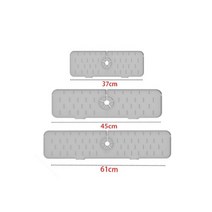 주방 실리콘 수도꼭지 매트 물 잔물결 포수 대형 싱크 스플래시 패드 수조 보호 욕실, 61cm, grey