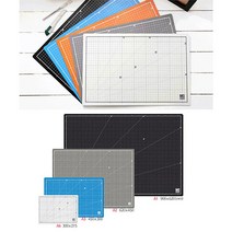 윈스타 칼라 커팅매트 A4(300x215) CM304 PVC 컷팅매트 데스크패드, 블랙