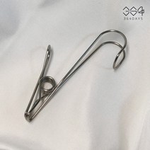 364days 물기있는 수세미걸이 스텐고리집게 후크 고무장갑걸이 다용도 만능집게 주방정리, 5개(묶음포장)