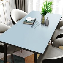 2인용 4인 6인용 방수 가죽 실리콘 테이블보 감성 식탁매트 미니 대형 사각 예쁜 식탁보 맞춤제작, 가로 80길이 140cm, 블루