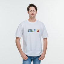 클로니아 선데이 라운드 면 반팔 티셔츠 ES3T13