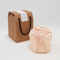 [나눔파티] 웨딩 돌잔치 생신 호텔 수건 답례품 150g 30수 실크보자기 박스포장, 1개, 피치