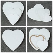 캔버스틀 켄버스 프레임 원형 타원 정왁구 하트 모양의, 10cm