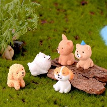 우리집 댕댕이 강아지 랜덤 4P 미니어처 반려견 피규어, 단품