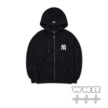 MLB) 베이직 미디움로고 후드집업 3ATRB0124-50BKS
