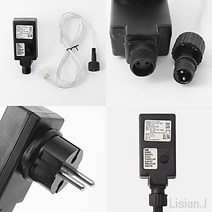 리시안제이 LED 지니전구 전원잭 점멸 컨버터 크리스마스트리점멸기 전구점멸기