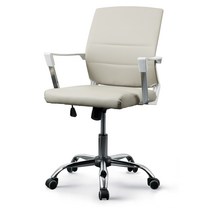 사무용의자 / FY-06W / 다용도의자 화이트 레자 비조립, FY-06W 화이트 레자 완제품