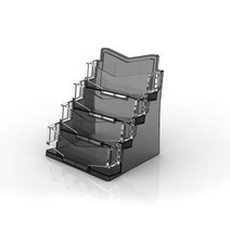 [az52E0AD]_아이홀더 명함꽂이 4단 블랙 110x101x120mm BHK3004 4521