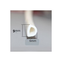 메인 입구 도어 씰 스트립 실리콘 개스킷 쿠션 화이트 그레이 브라운 갭, 6 M, 10