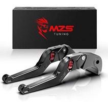 일본직발송 10. MZS 브레이크 클러치 레버 CNC 무단계 스즈키 DL1000 V-STROM1000 VT53A VU51A GS1200SS, ONE SIZE, 블랙 레버 레드 포인트