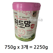 파스퇴르 위드맘 제왕 분유 2단계, 2개, 2250g